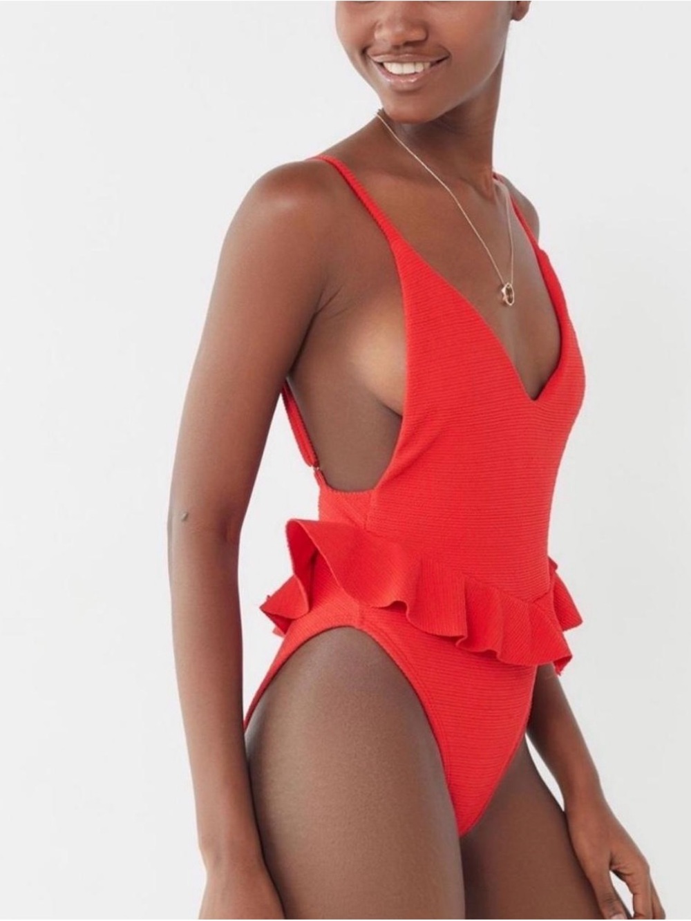 Montce Bright Coral One-Piece Swimsuit